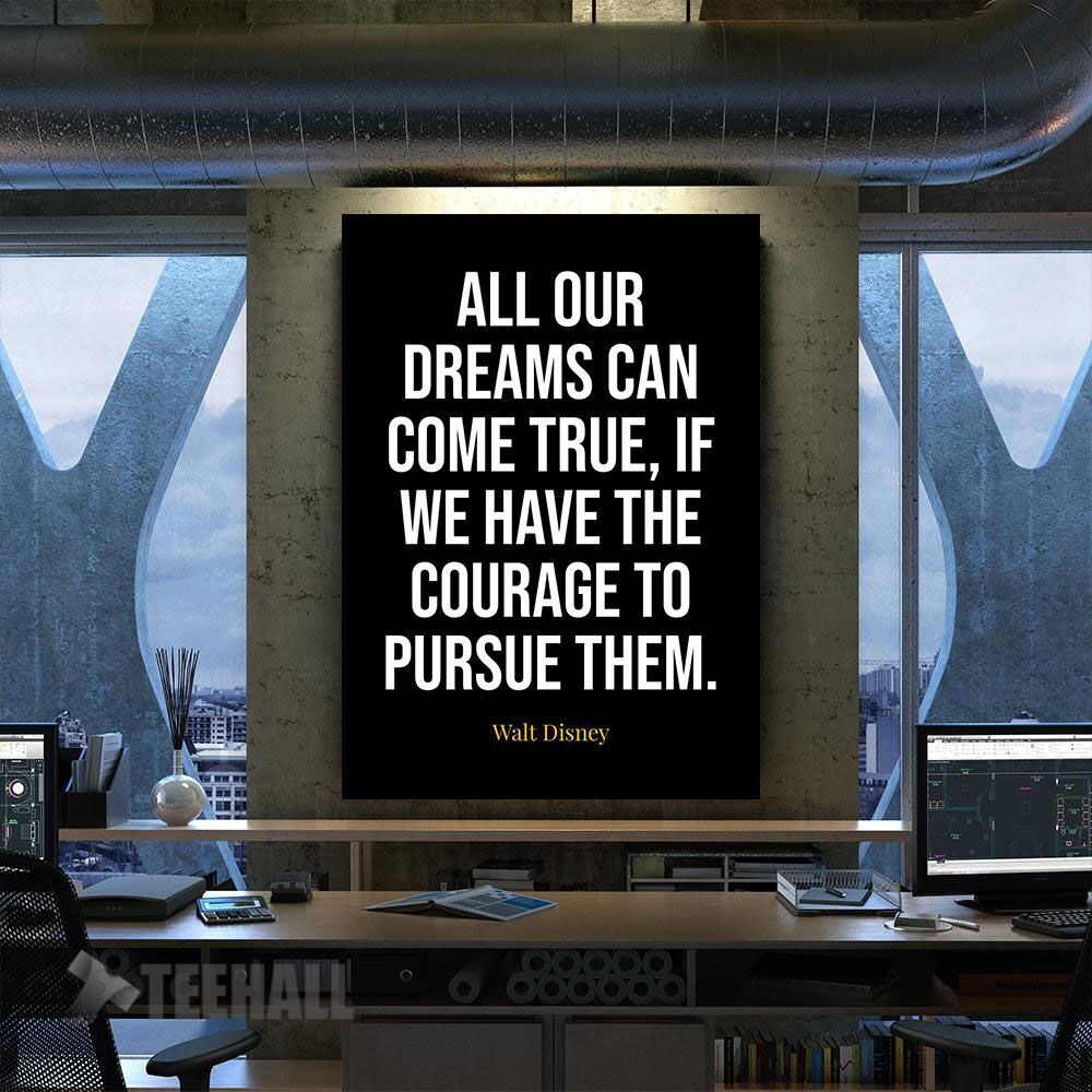 Dream Quotes Motivational Canvas Prints Wall Art Decor