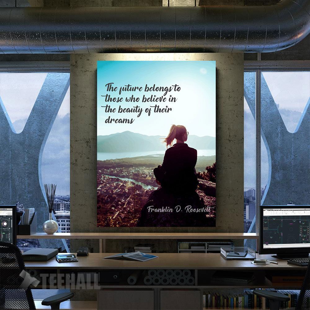 Dreaming Future Motivational Canvas Prints Wall Art Decor