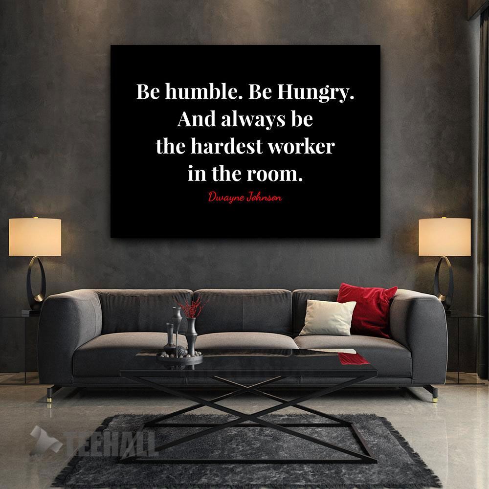 Dwayne Johnson Quote Motivational Canvas Prints Wall Art Decor