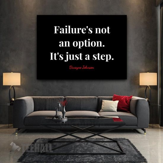 Dwayne Johnson Quote Motivational Canvas Prints Wall Art Decor