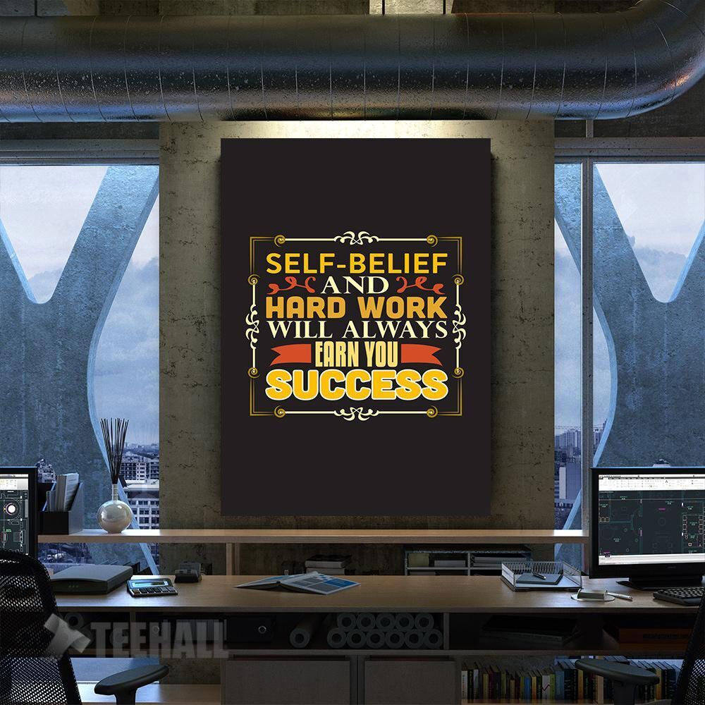 Earn Motivation Canvas Prints Wall Art Decor
