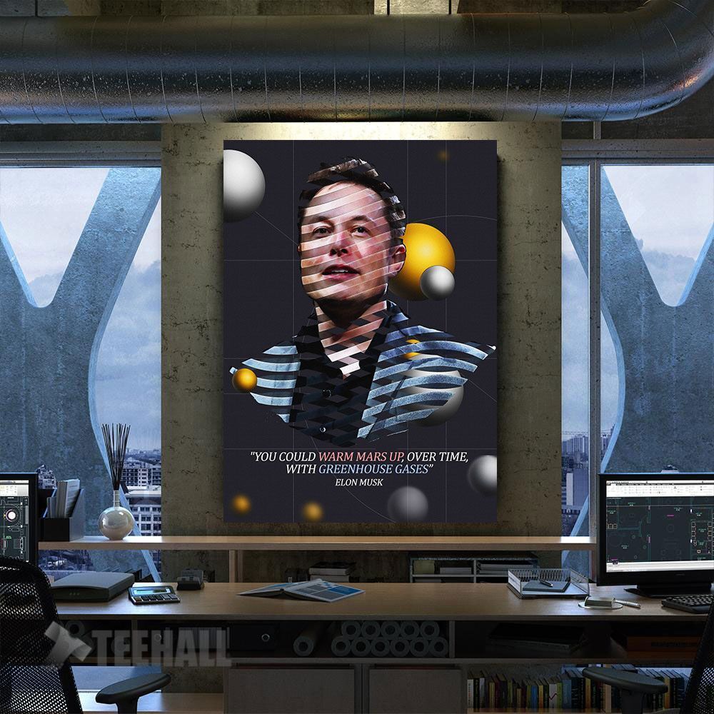 Elon Musk Motivational Canvas Prints Wall Art Decor
