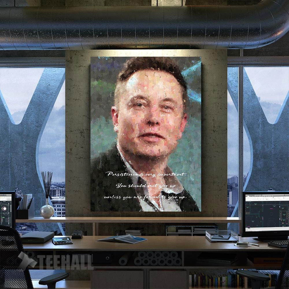 Elon Musk Motivational Canvas Prints Wall Art Decor