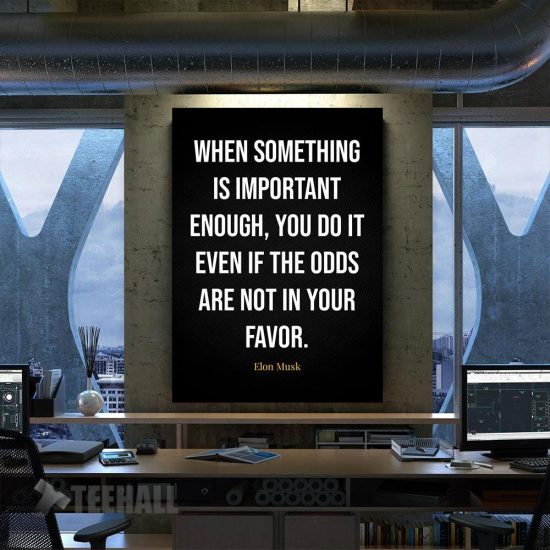 Elon Musk Quotes Motivational Canvas Prints Wall Art Decor