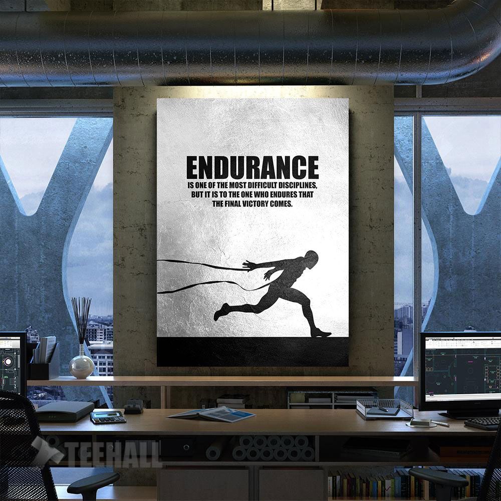 Endurance Motivational Canvas Prints Wall Art Decor