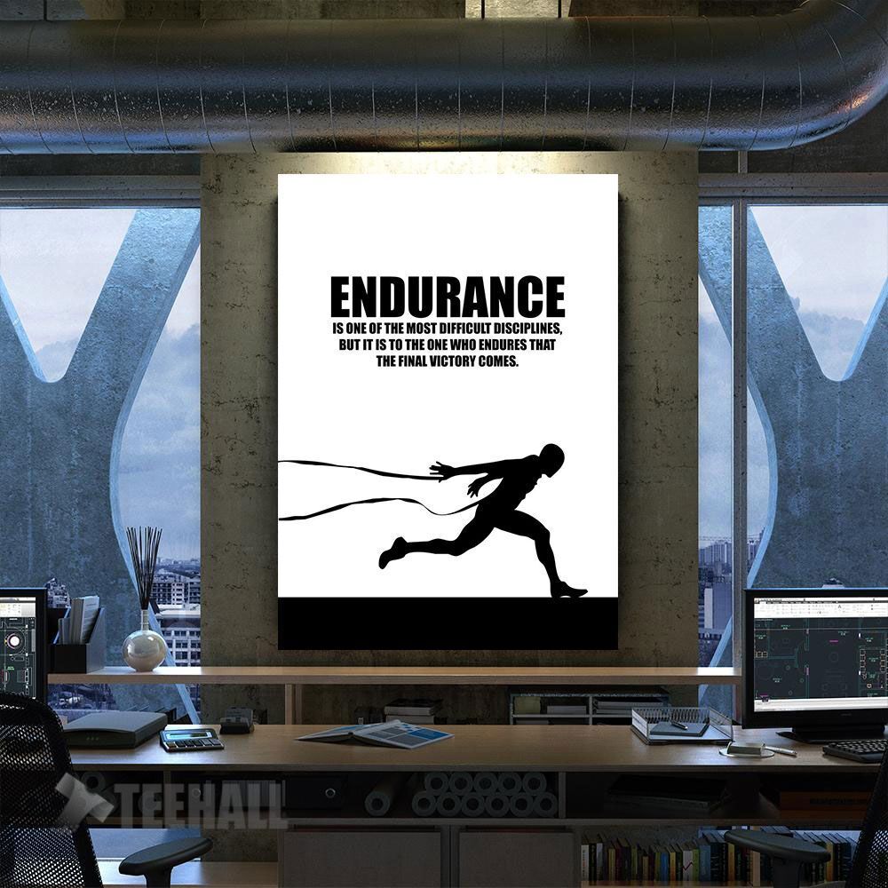 Endurance Motivational Canvas Prints Wall Art Decor
