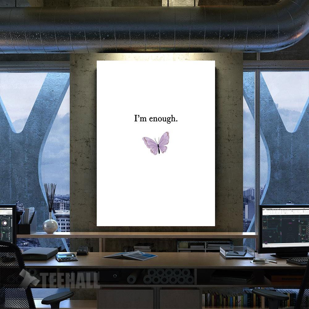 Enough Motivational Canvas Prints Wall Art Decor