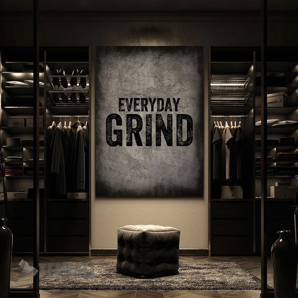 Everyday-Grind-Black-Text-Motivational-Canvas-Prints-Wall-Art-Decor-2 Everyday Grind Black Text Motivational Canvas Prints Wall Art Decor 2