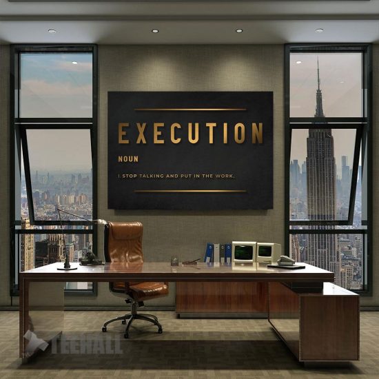 Execution Definition Motivational Canvas Prints Wall Art Decor 2 1