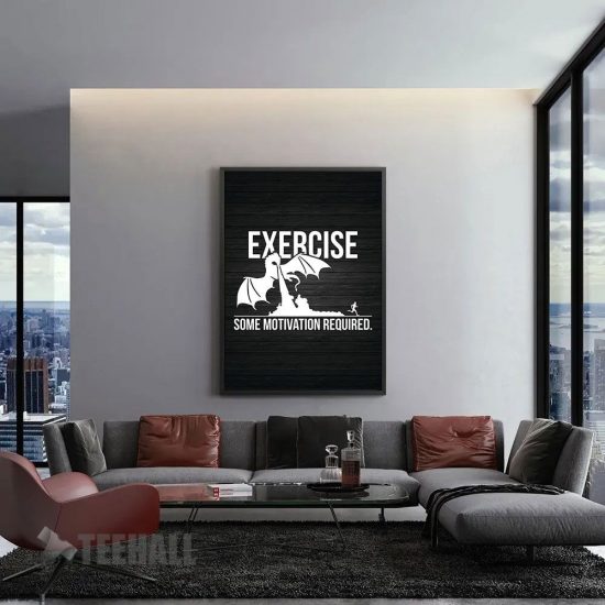 Exercise Funny Motivation Canvas Prints Wall Art Decor 1