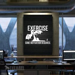Exercise Funny Motivation Canvas Prints Wall Art Decor