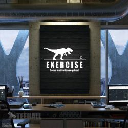 Exercise Trex Motivation Canvas Prints Wall Art Decor