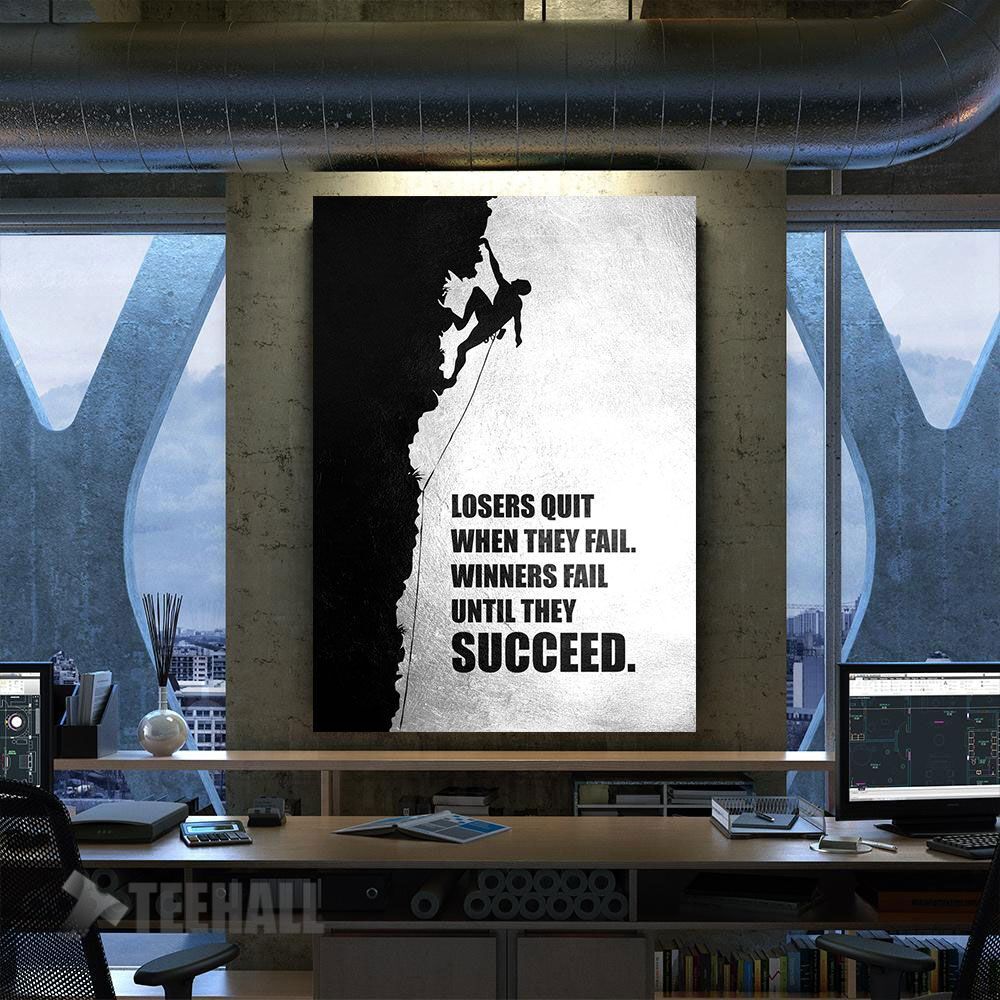 Fail Until You Succeed Rk Motivational Canvas Prints Wall Art Decor