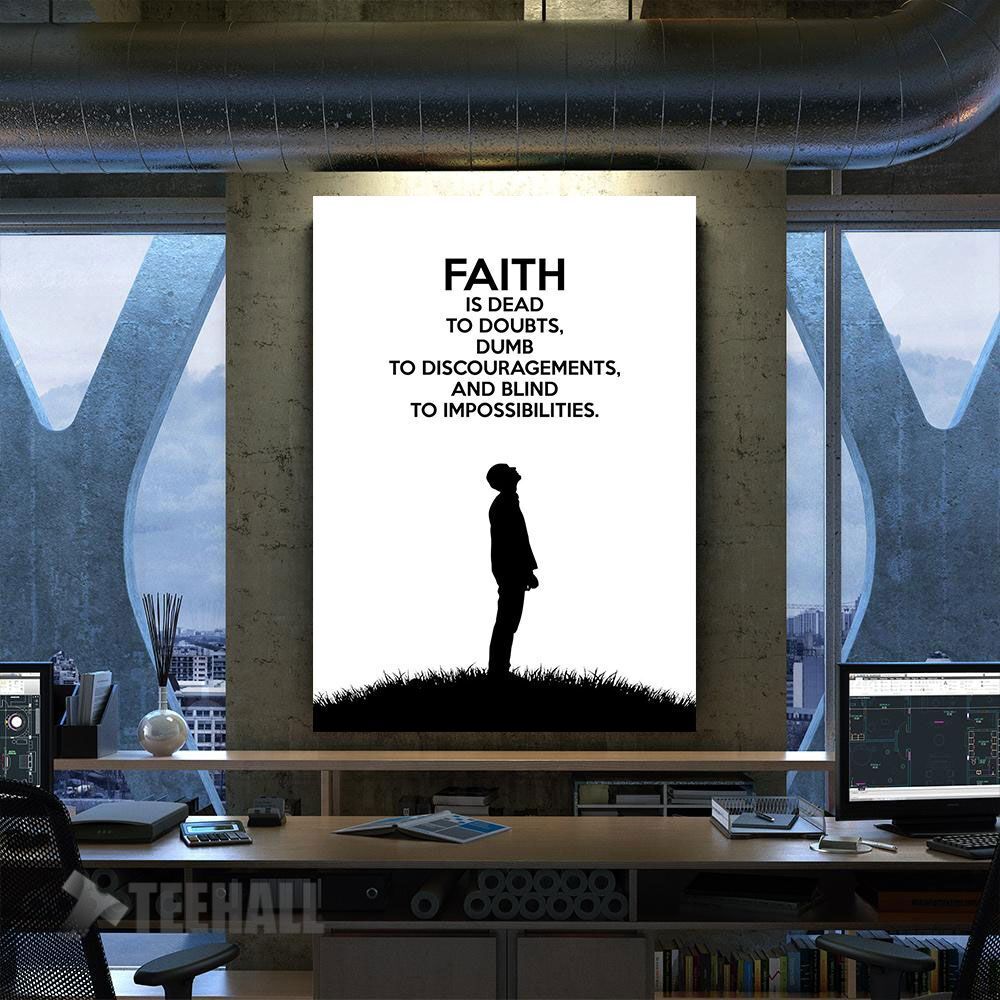 Faith Motivational Canvas Prints Wall Art Decor