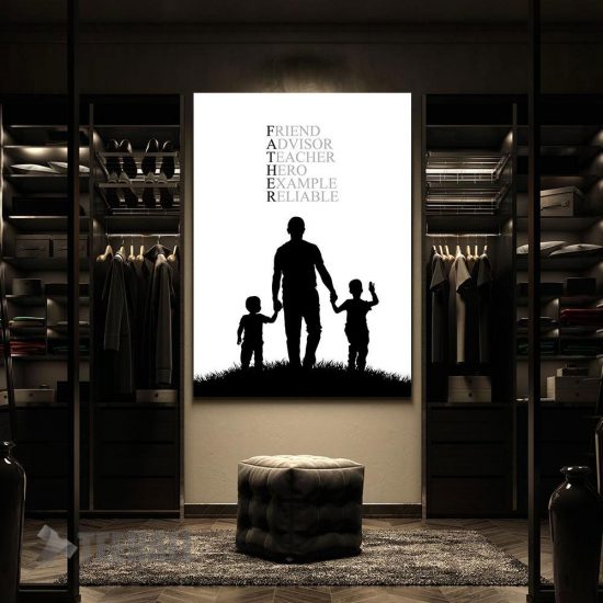 Fathers Day Tribute Motivational Canvas Prints Wall Art Decor 2