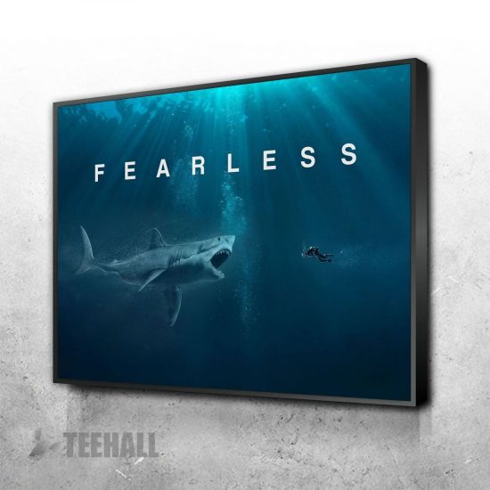 Fearless Motivational Canvas Prints Wall Art Decor 1