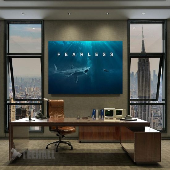 Fearless Motivational Canvas Prints Wall Art Decor 2