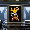 Feel The Pain Motivational Canvas Prints Wall Art Decor