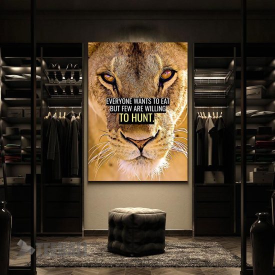Few Are Willing To Hunt Motivational Canvas Prints Wall Art Decor 2