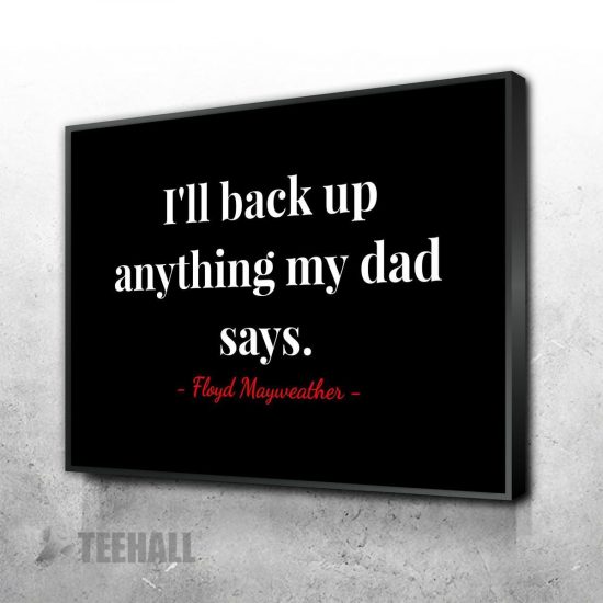 Floyd Mayweather Quotes Motivational Canvas Prints Wall Art Decor 1