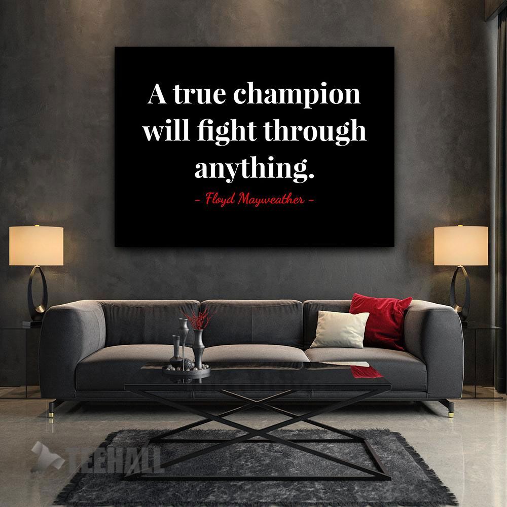 Floyd Mayweather Quotes Motivational Canvas Prints Wall Art Decor