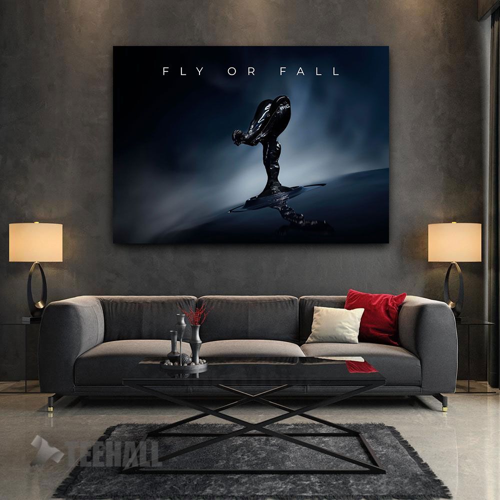 Fly Or Fall Motivational Canvas Prints Wall Art Decor