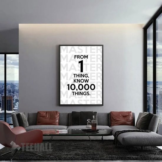 Focus And Master Motivational Canvas Prints Wall Art Decor 1