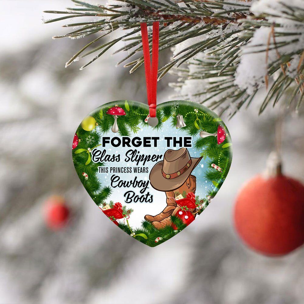 Forget-The-Glass-Slipper-This-Princess-Wears-Cowboy-Boots.-Christmas-Ceramic-Ornament-2 Forget The Glass Slipper This Princess Wears Cowboy Boots. Christmas Ceramic Ornament 2