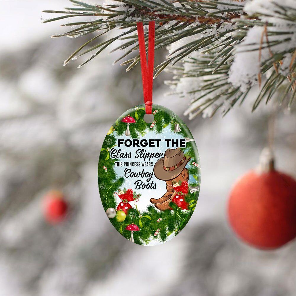 Forget-The-Glass-Slipper-This-Princess-Wears-Cowboy-Boots.-Christmas-Ceramic-Ornament-3 Forget The Glass Slipper This Princess Wears Cowboy Boots. Christmas Ceramic Ornament 3