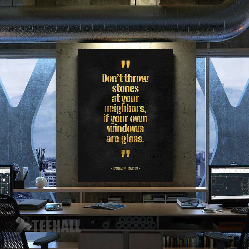 Franklin Thomas Jefferson Motivational Canvas Prints Wall Art Decor