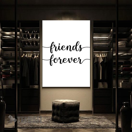Friends Forever Quote Motivational Canvas Prints Wall Art Decor 2