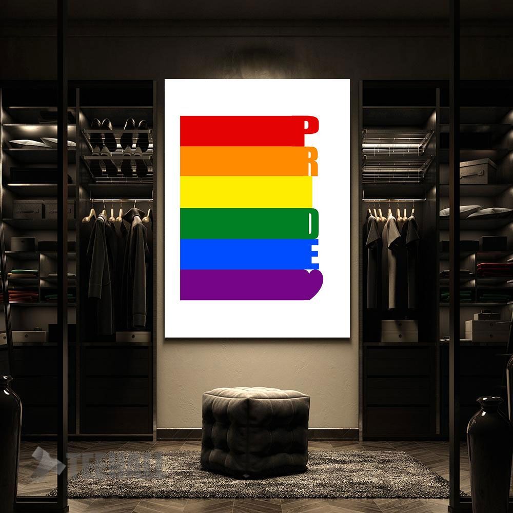 Gay-Pride-Lgbt-Rainbow-Motivational-Canvas-Prints-Wall-Art-Decor-2 Gay Pride Lgbt Rainbow Motivational Canvas Prints Wall Art Decor 2