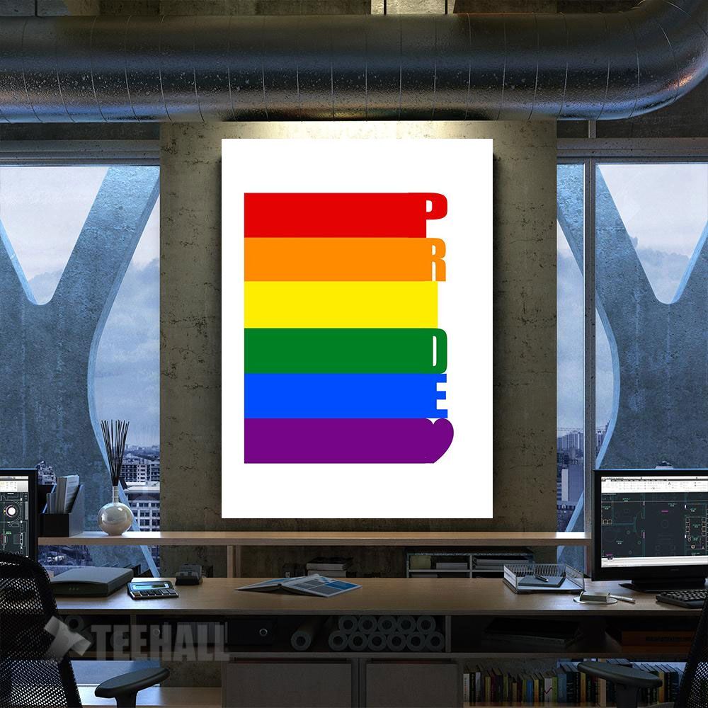 Gay Pride Lgbt Rainbow Motivational Canvas Prints Wall Art Decor