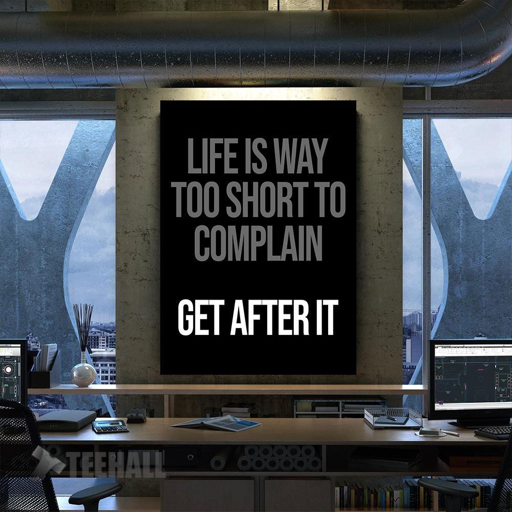 Get After It Motivational Canvas Prints Wall Art Decor