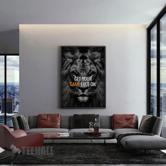 Get Your Game Face On Motivational Canvas Prints Wall Art Decor 1