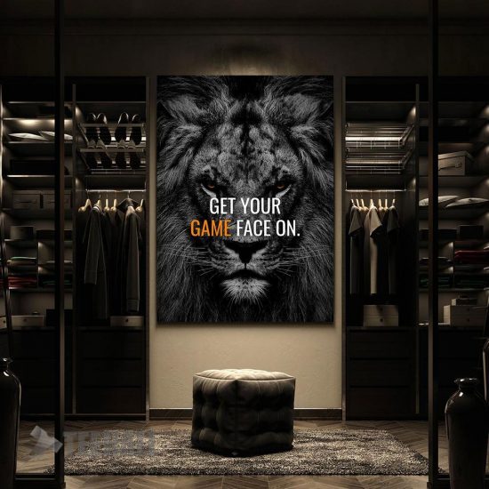 Get Your Game Face On Motivational Canvas Prints Wall Art Decor 2