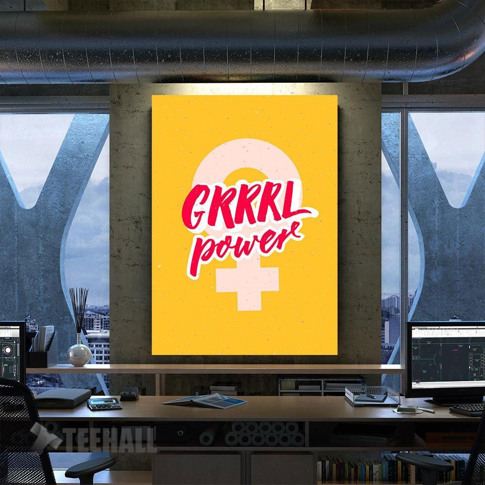 Girl Power Motivational Canvas Prints Wall Art Decor