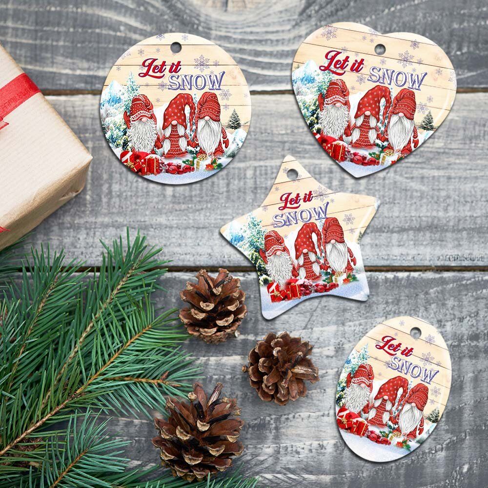 Gnomes.-Let-It-Snow-Christmas-Ceramic-Ornament-5 Gnomes. Let It Snow Christmas Ceramic Ornament 5 1
