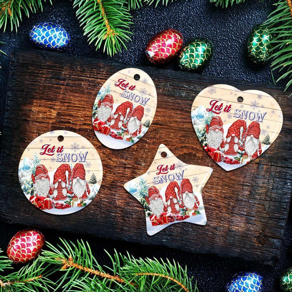 Gnomes.-Let-It-Snow-Christmas-Ceramic-Ornament-6 Gnomes. Let It Snow Christmas Ceramic Ornament 6 1