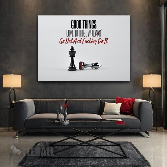 Go Out And Do It Motivational Canvas Prints Wall Art Decor