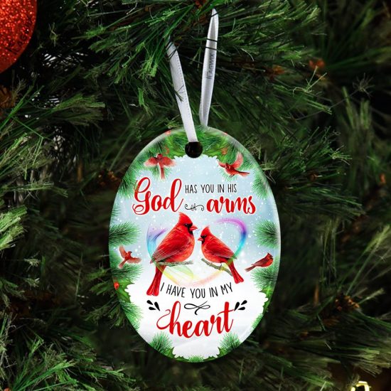 God Has You In His Arms I Have You In My Heart Ceramic Ornament 3