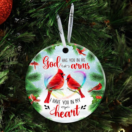 God Has You In His Arms I Have You In My Heart Ceramic Ornament 4