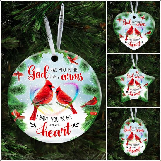 God Has You In His Arms I Have You In My Heart Ceramic Ornament 6