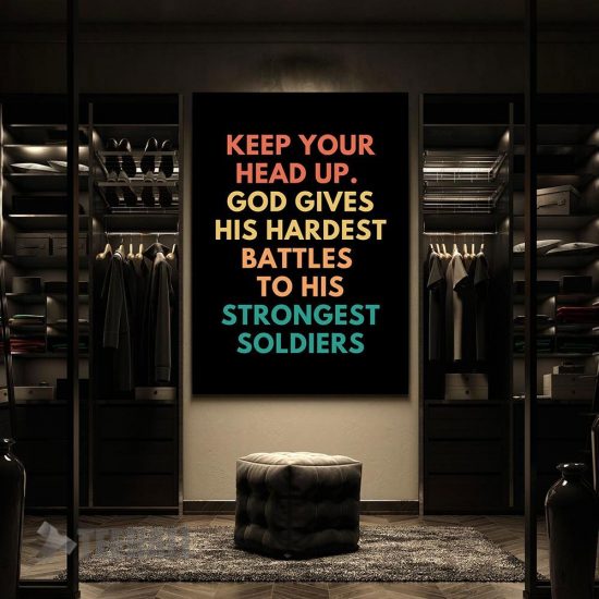 Gods Strongest Soldiers Motivational Canvas Prints Wall Art Decor 2