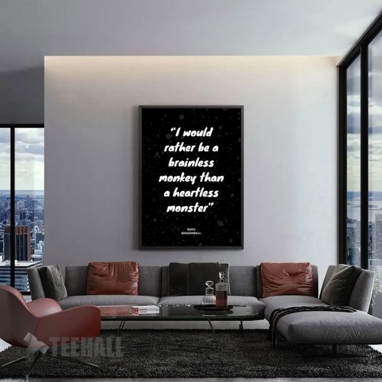 Goku Motivation Quotes Canvas Prints Wall Art Decor 1