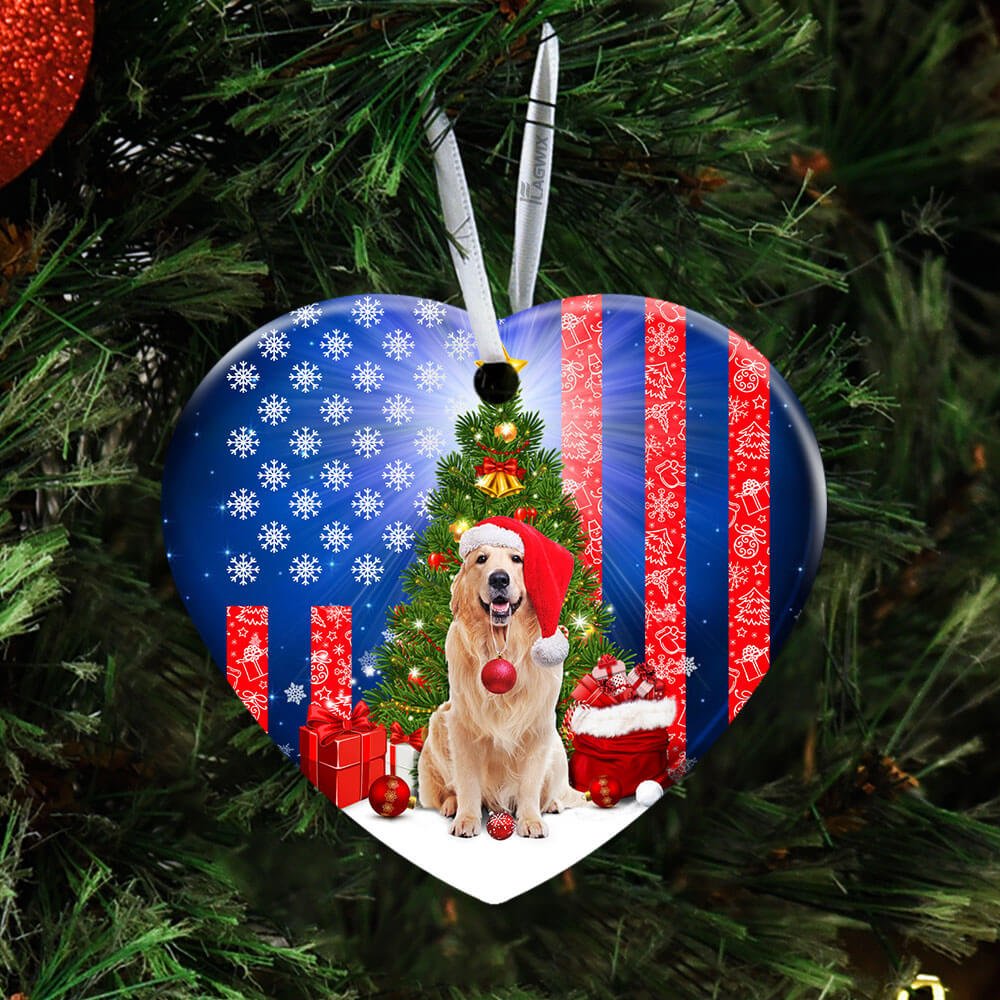 Golden-Retriever-Christmas-Ceramic-Ornament-2 Golden Retriever Christmas Ceramic Ornament 2