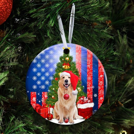 Golden Retriever Christmas Ceramic Ornament 4 Golden Retriever Christmas Ceramic Ornament 4