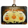 Grandma's Little Pumpkins - Halloween Gift Idea - Personalized Custom Rectangle Acrylic Ornament