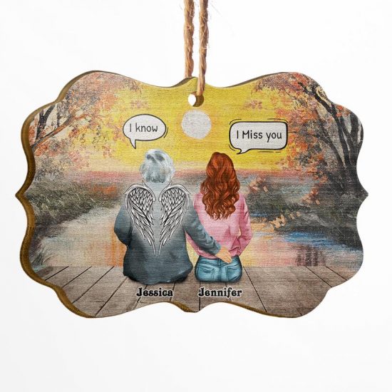 Grandparents Missing You Always - Memorial Gift - Personalized Custom Wooden Ornament