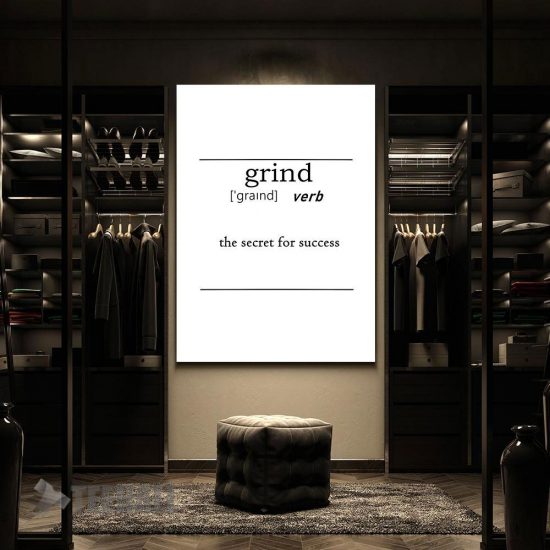Grind Motivational Canvas Prints Wall Art Decor 2 2
